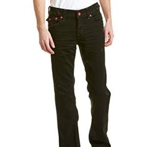 TRUE RELIGION Distressed Straight Leg Jeans - 32"